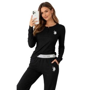 U.S. Polo Assn. Ribbed Henley Thermal Set